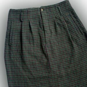 GAP wool plaid vintage skirt pleated no waist design, 10